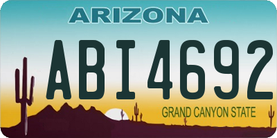 AZ license plate ABI4692