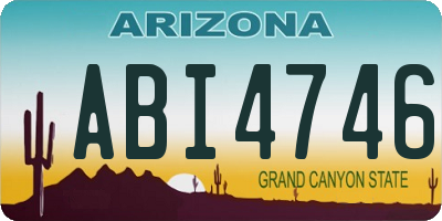 AZ license plate ABI4746