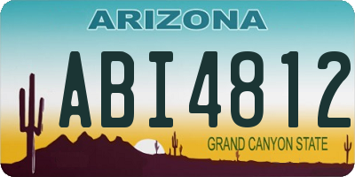 AZ license plate ABI4812