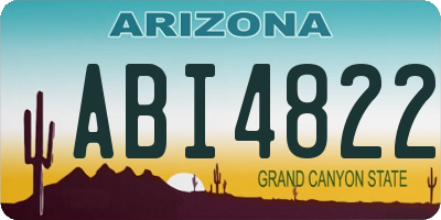 AZ license plate ABI4822