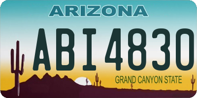 AZ license plate ABI4830