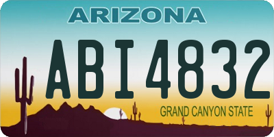 AZ license plate ABI4832