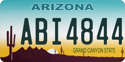 AZ license plate ABI4844