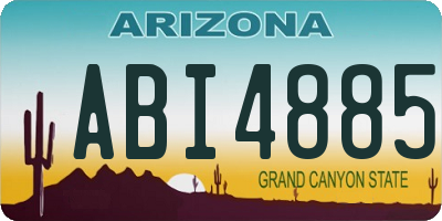 AZ license plate ABI4885