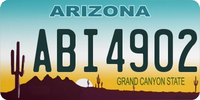 AZ license plate ABI4902