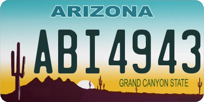 AZ license plate ABI4943