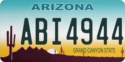 AZ license plate ABI4944
