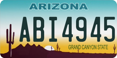 AZ license plate ABI4945