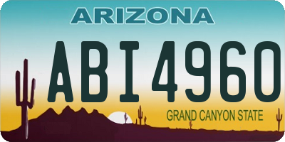 AZ license plate ABI4960