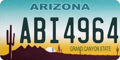 AZ license plate ABI4964