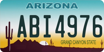 AZ license plate ABI4976