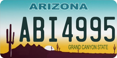AZ license plate ABI4995