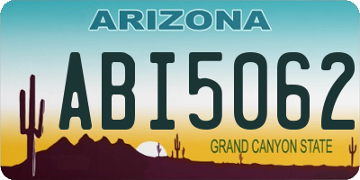 AZ license plate ABI5062