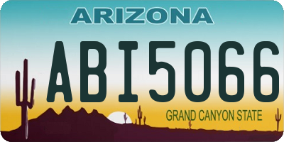 AZ license plate ABI5066