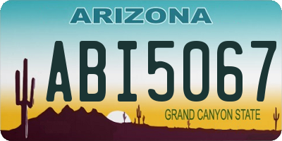 AZ license plate ABI5067