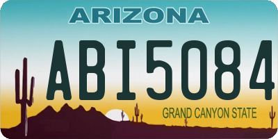 AZ license plate ABI5084
