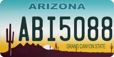 AZ license plate ABI5088