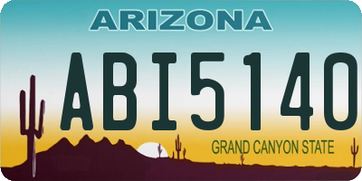 AZ license plate ABI5140