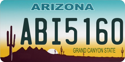 AZ license plate ABI5160