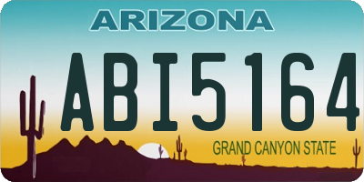 AZ license plate ABI5164