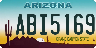 AZ license plate ABI5169