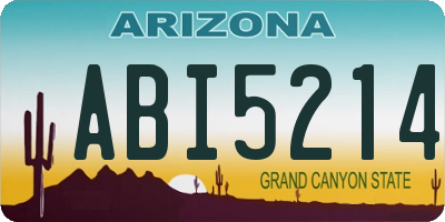 AZ license plate ABI5214