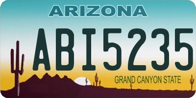 AZ license plate ABI5235