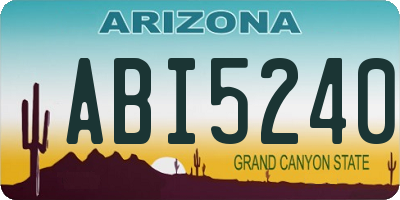 AZ license plate ABI5240
