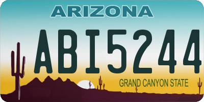 AZ license plate ABI5244