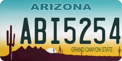 AZ license plate ABI5254
