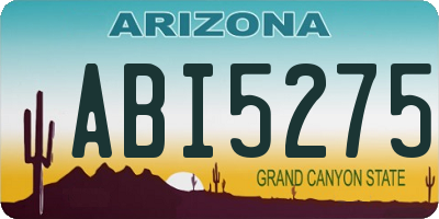 AZ license plate ABI5275