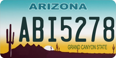 AZ license plate ABI5278