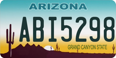 AZ license plate ABI5298