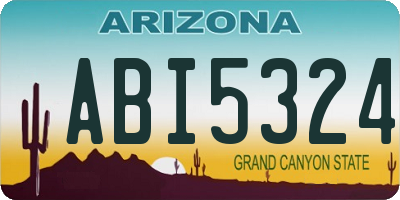 AZ license plate ABI5324