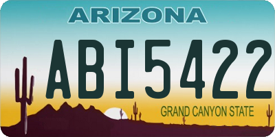AZ license plate ABI5422