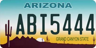 AZ license plate ABI5444