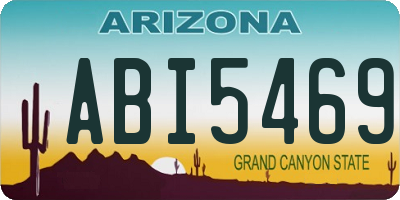 AZ license plate ABI5469