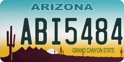 AZ license plate ABI5484