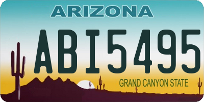 AZ license plate ABI5495