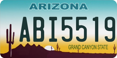 AZ license plate ABI5519
