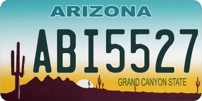 AZ license plate ABI5527