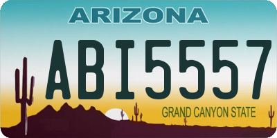 AZ license plate ABI5557