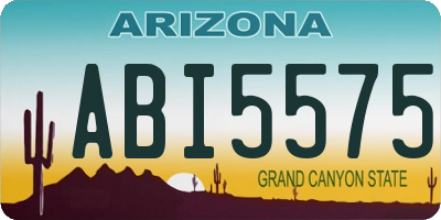 AZ license plate ABI5575