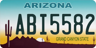 AZ license plate ABI5582