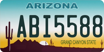AZ license plate ABI5588