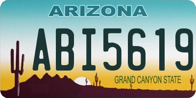 AZ license plate ABI5619