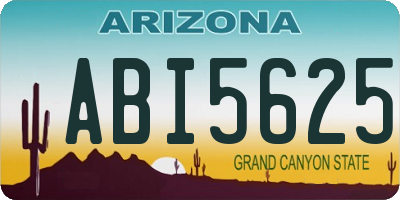 AZ license plate ABI5625