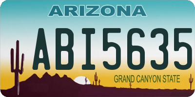 AZ license plate ABI5635