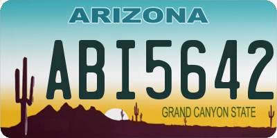 AZ license plate ABI5642