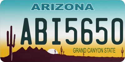 AZ license plate ABI5650